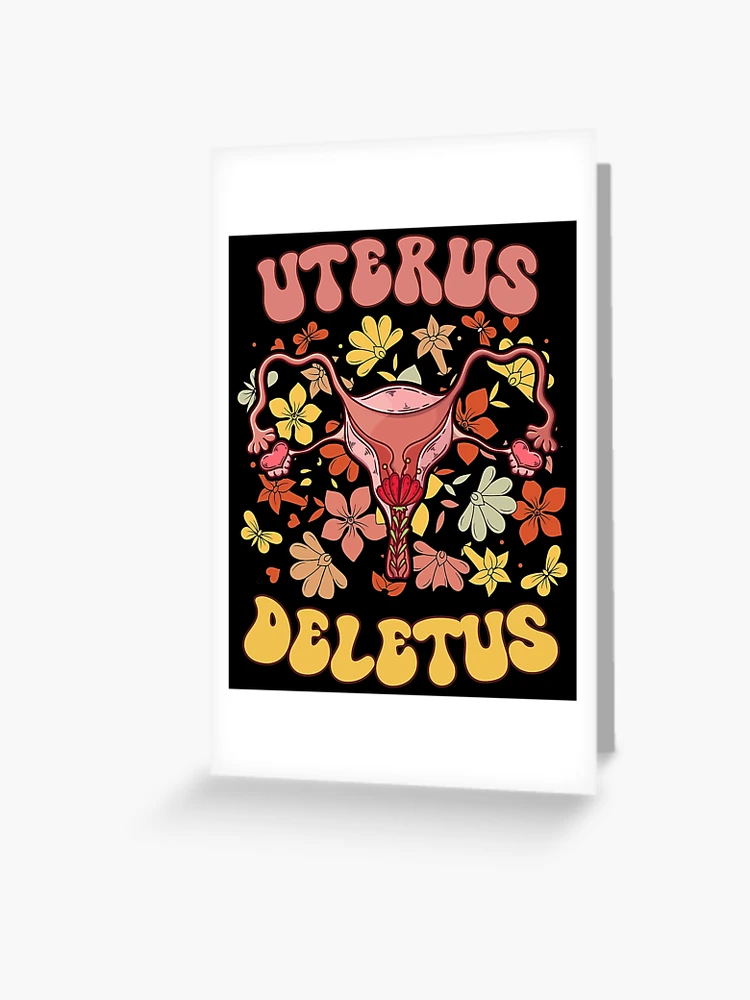 Carte de vœux for Sale avec l'œuvre « Récupération chirurgicale d' hystérectomie de l'utérus Deletus » de l'artiste IntegrityDesign