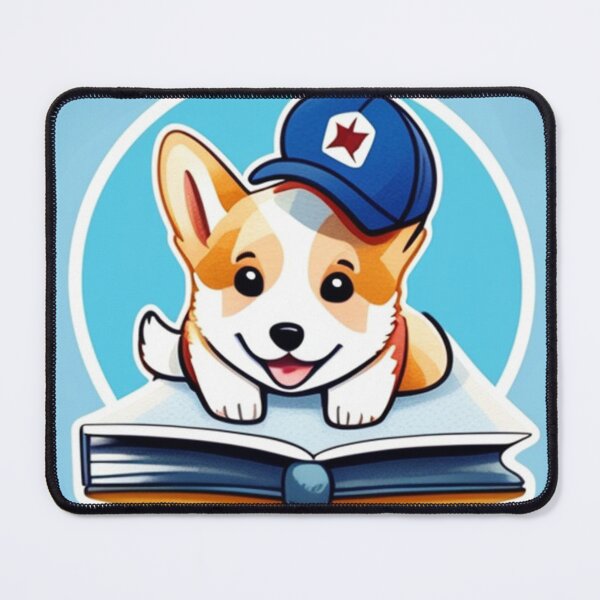 Item preview, Book smart corgi  designed and sold by Roxburylane.