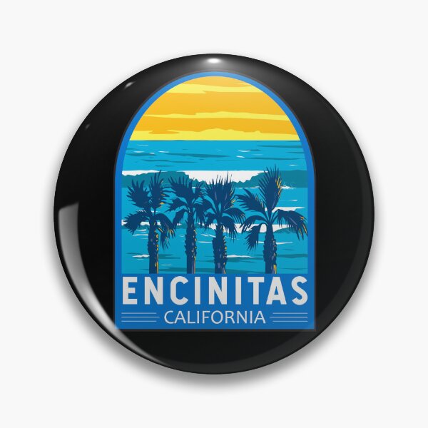 Item preview, Encinitas California Travel Art Emblem designed and sold by KrisSidDesigns.