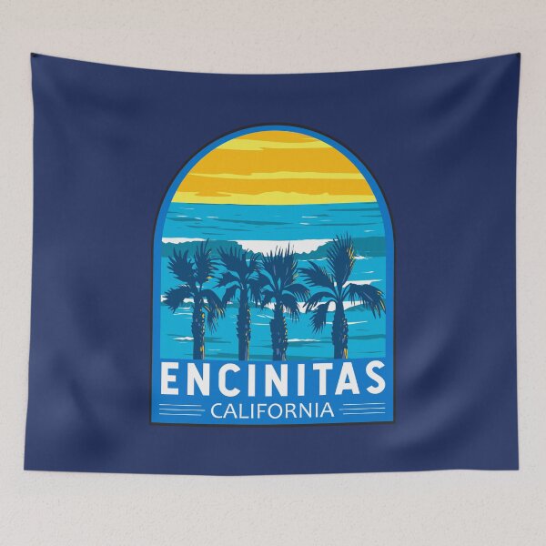 Item preview, Encinitas California Travel Art Emblem designed and sold by KrisSidDesigns.