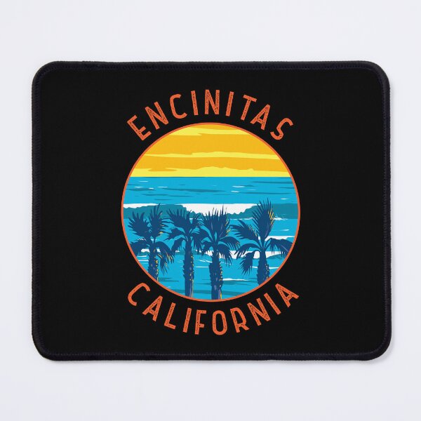 Item preview, Encinitas California Retro Distressed Circle designed and sold by KrisSidDesigns.
