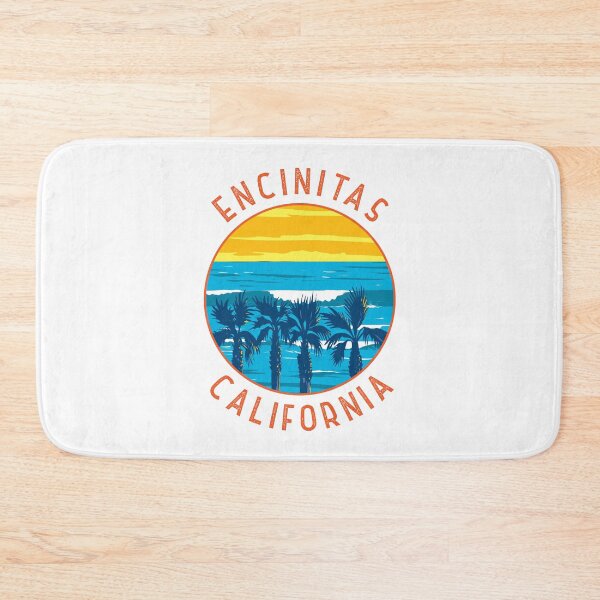 Item preview, Encinitas California Retro Distressed Circle designed and sold by KrisSidDesigns.