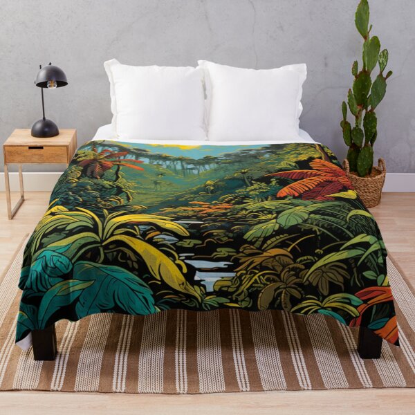 Item preview, A Pop Art Travel Print of the Amazon Rainforest - South America designed and sold by StudioRedKoala.