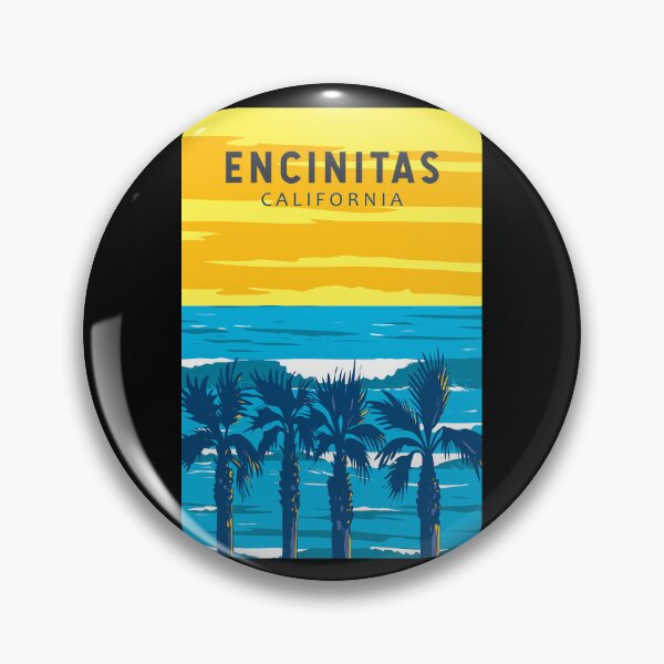 Item preview, Encinitas California Travel Art Vintage designed and sold by KrisSidDesigns.