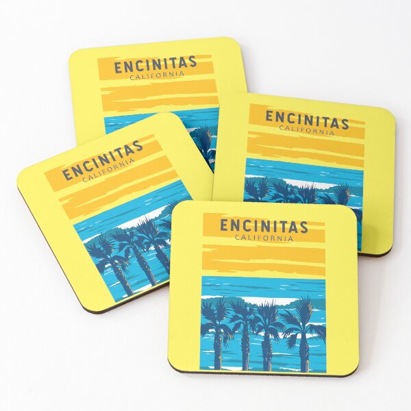 Item preview, Encinitas California Travel Art Vintage designed and sold by KrisSidDesigns.