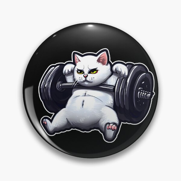 Item preview, Funny Kitten Cat Lifting Weights at the Gym Exercising designed and sold by RosmirStore.