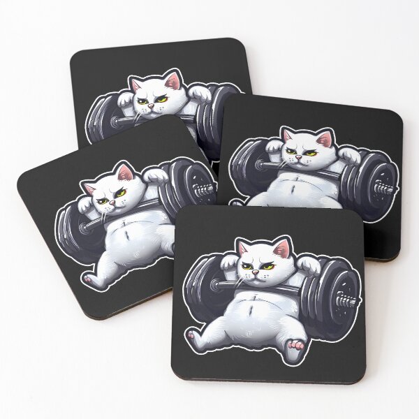 Item preview, Funny Kitten Cat Lifting Weights at the Gym Exercising designed and sold by RosmirStore.