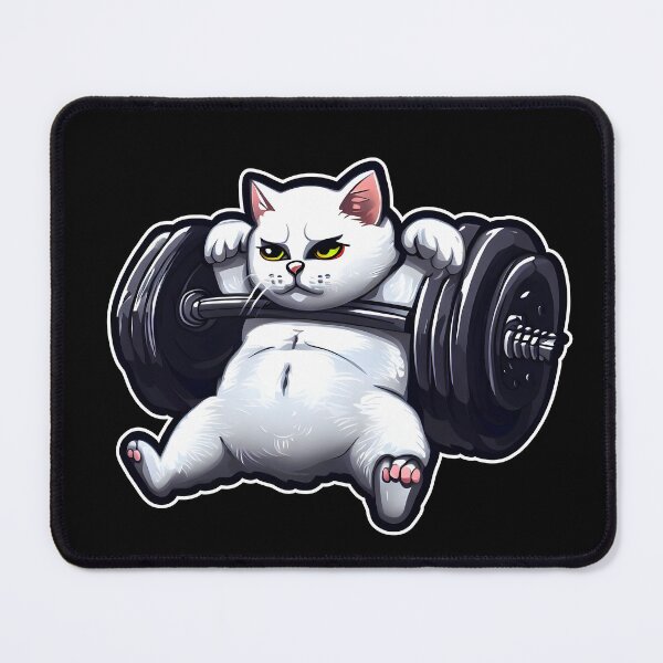Item preview, Funny Kitten Cat Lifting Weights at the Gym Exercising designed and sold by RosmirStore.