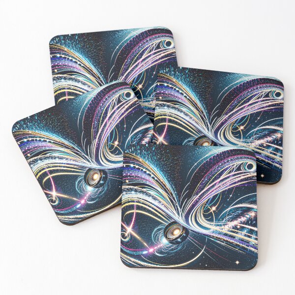 Item preview, Abstract View from The Universe with Colorful Lines designed and sold by AIArtGenerator.