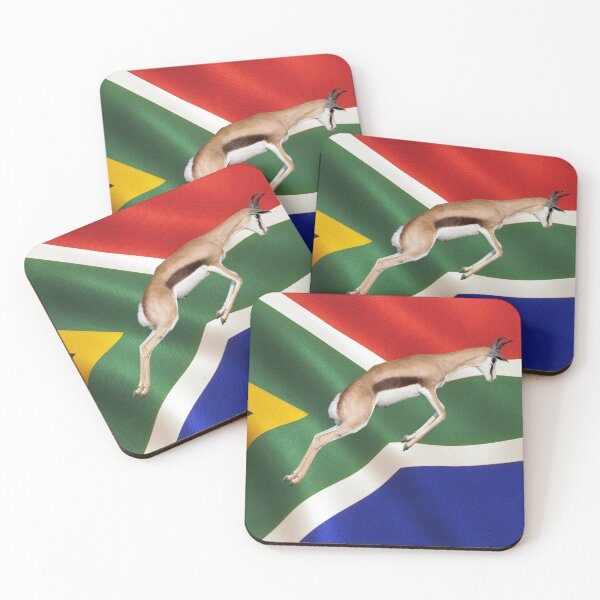 Item preview, South African Rugby Pride: Prancing Springbok Flag designed and sold by The Digital Compass.