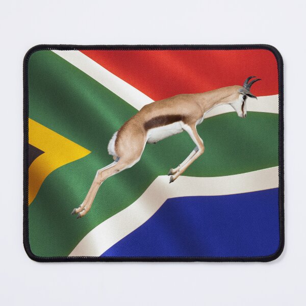 Item preview, South African Rugby Pride: Prancing Springbok Flag designed and sold by The Digital Compass.