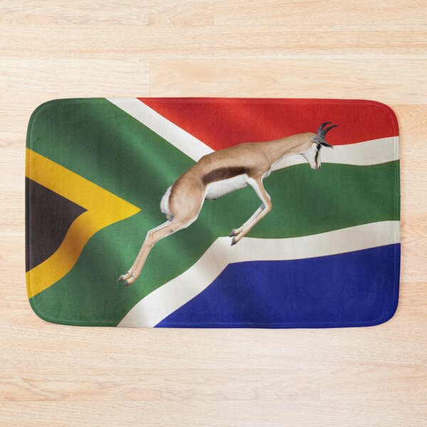 Item preview, South African Rugby Pride: Prancing Springbok Flag designed and sold by The Digital Compass.
