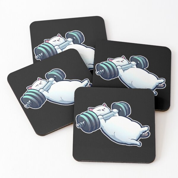 Item preview, Funny Kitten Cat Lifting Weights at the Gym Exercising designed and sold by RosmirStore.