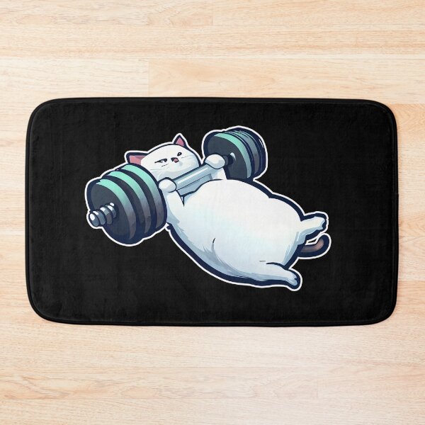Item preview, Funny Kitten Cat Lifting Weights at the Gym Exercising designed and sold by RosmirStore.