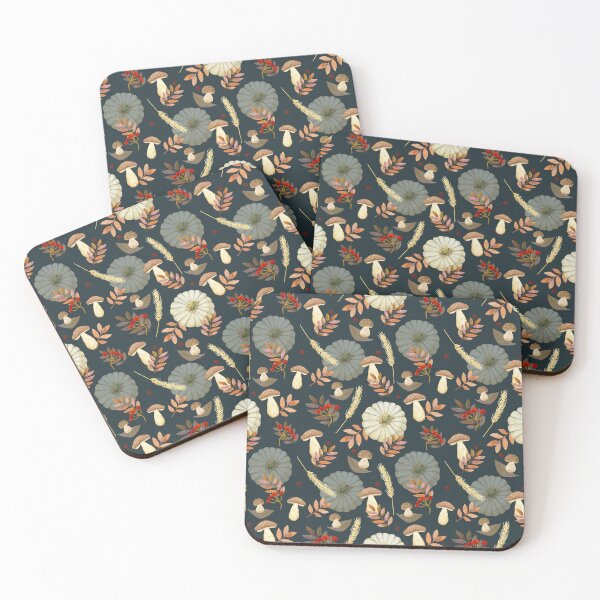 Item preview, Whimsical Mushroom and Pumpkin Autumn Seamless Pattern designed and sold by Acim0.