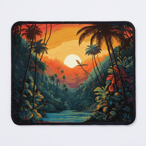 Item preview, A Pop Art Travel Print of the Amazon Rainforest - Brazil designed and sold by StudioRedKoala.