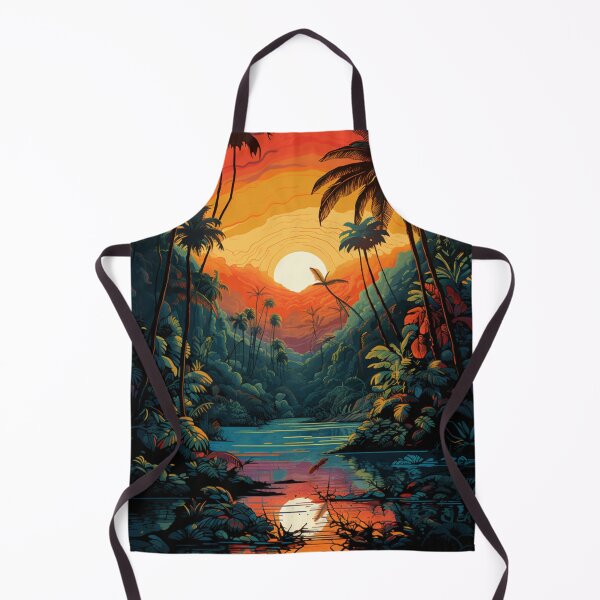 Item preview, A Pop Art Travel Print of the Amazon Rainforest - Brazil designed and sold by StudioRedKoala.
