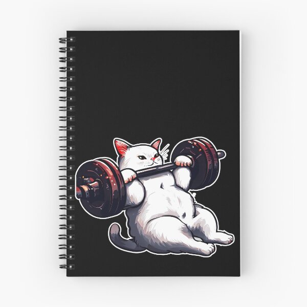 Item preview, Funny Kitten Cat Lifting Weights at the Gym Exercising designed and sold by RosmirStore.