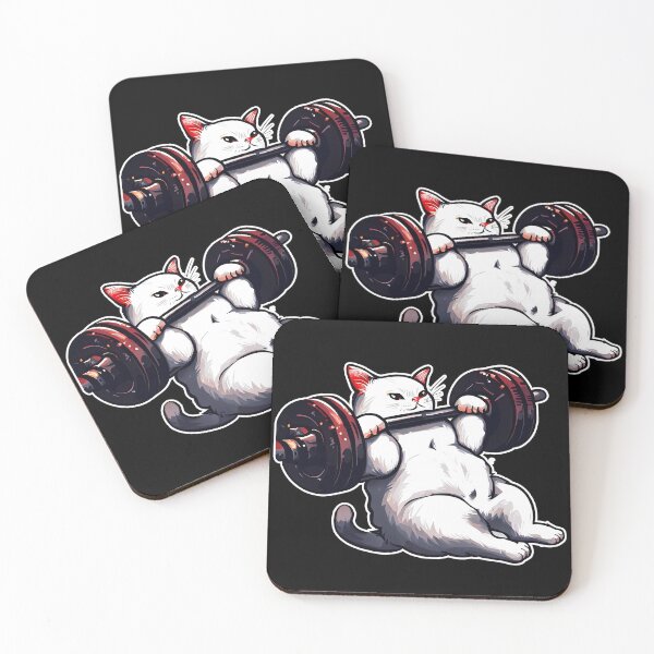 Item preview, Funny Kitten Cat Lifting Weights at the Gym Exercising designed and sold by RosmirStore.