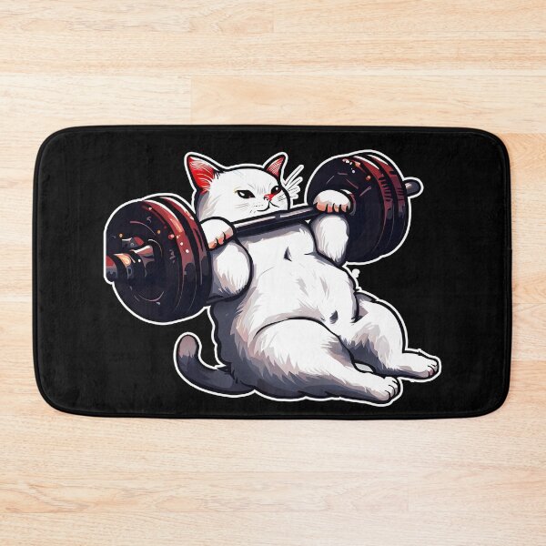 Item preview, Funny Kitten Cat Lifting Weights at the Gym Exercising designed and sold by RosmirStore.