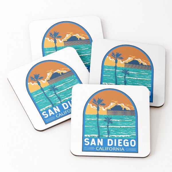 Item preview, San Diego California Travel Art Emblem designed and sold by KrisSidDesigns.