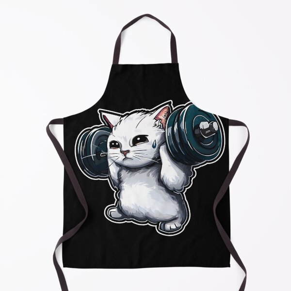 Item preview, Funny Kitten Cat Lifting Weights at the Gym Exercising designed and sold by RosmirStore.