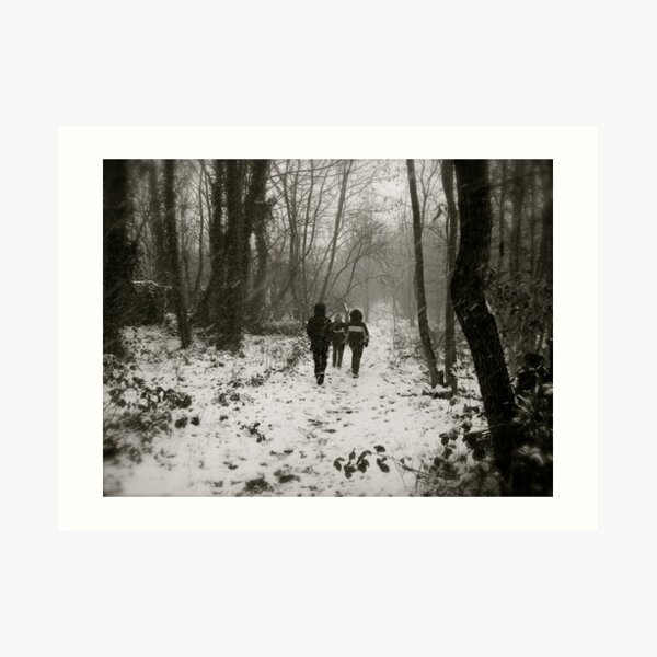 Blizzard in the Woods Art Print