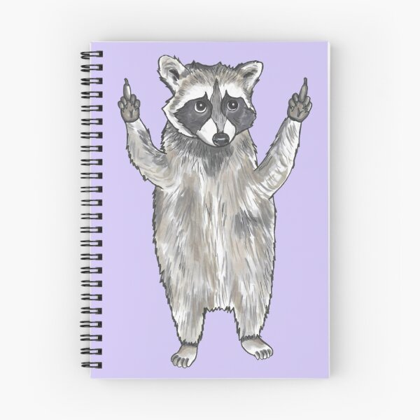 Item preview, Middle Finger Raccoon Artwork designed and sold by quirkyburp.