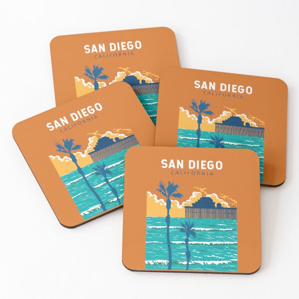Item preview, San Diego California Travel Art Vintage designed and sold by KrisSidDesigns.