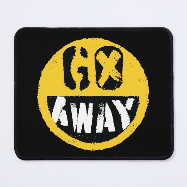 Item preview, Antisocial 'Go Away' Emoji Design | Funny Un Happy Face Illustration designed and sold by pelagio.