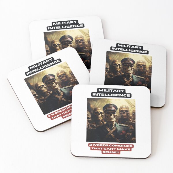 Item preview, Military intelligence. 2 words combined that can't make sense!!! designed and sold by STO1KA.