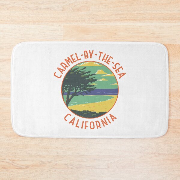 Item preview, Carmel-by-the-Sea California Retro Distressed Circle designed and sold by KrisSidDesigns.