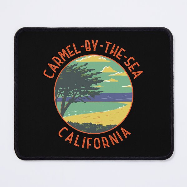 Item preview, Carmel-by-the-Sea California Retro Distressed Circle designed and sold by KrisSidDesigns.