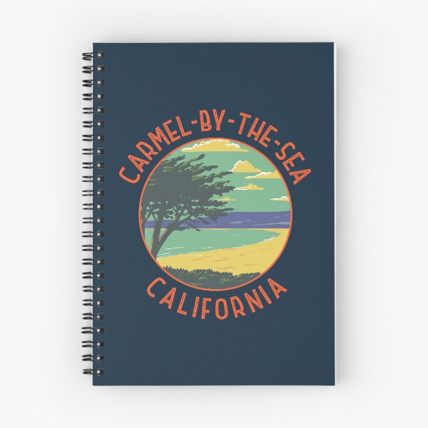 Item preview, Carmel-by-the-Sea California Retro Distressed Circle designed and sold by KrisSidDesigns.