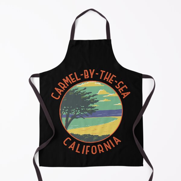 Item preview, Carmel-by-the-Sea California Retro Distressed Circle designed and sold by KrisSidDesigns.