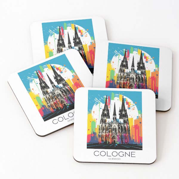 Item preview, A Pop Art Travel Print of Cologne - Germany designed and sold by StudioRedKoala.
