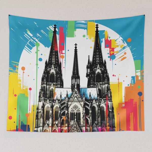Item preview, A Pop Art Travel Print of Cologne - Germany designed and sold by StudioRedKoala.