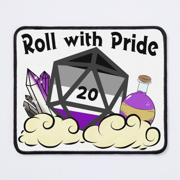 Item preview, Roll with Pride - Asexual designed and sold by GeekySpooks.