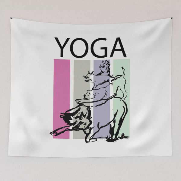 Item preview, Yoga with animals colorful designed and sold by Janinevsart.