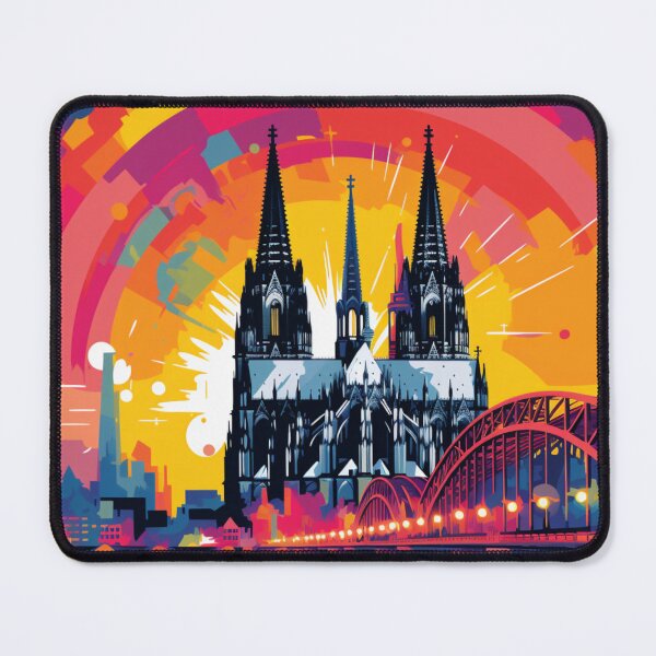 Item preview, A Pop Art Travel Print of Cologne - Germany designed and sold by StudioRedKoala.