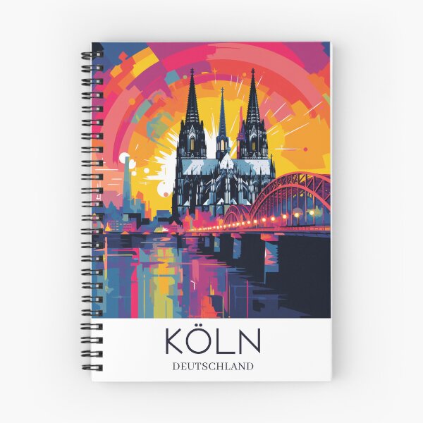 Item preview, A Pop Art Travel Print of Cologne - Germany designed and sold by StudioRedKoala.