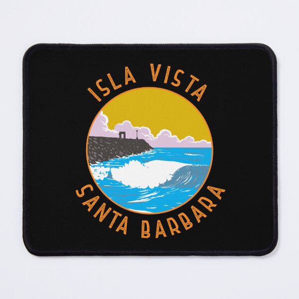 Item preview, Isla Vista California Retro Distressed Circle designed and sold by KrisSidDesigns.