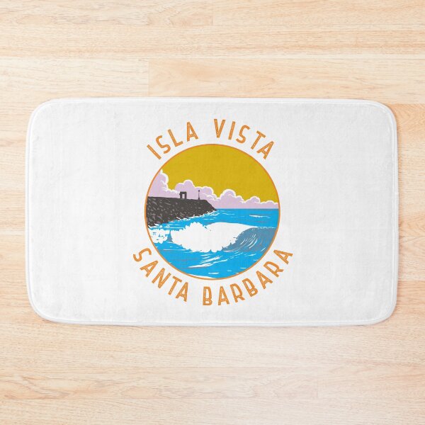 Item preview, Isla Vista California Retro Distressed Circle designed and sold by KrisSidDesigns.