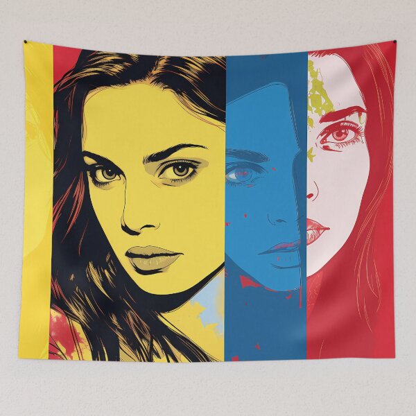 Item preview, "Heroines in Pixels: Comic-Bookesque Portraits" designed and sold by Art-Vortex-fr.