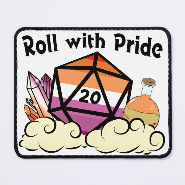 Item preview, Roll with Pride - Lesbian designed and sold by GeekySpooks.