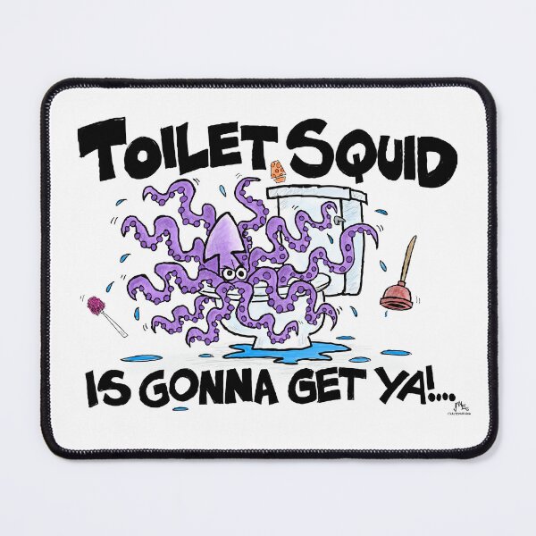 Item preview, Toilet Squid designed and sold by Claytoonz.