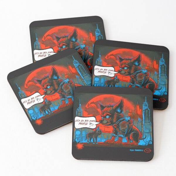 Item preview, Pug and Werewolf Graffiti Art 11 designed and sold by RedBluffTraders.