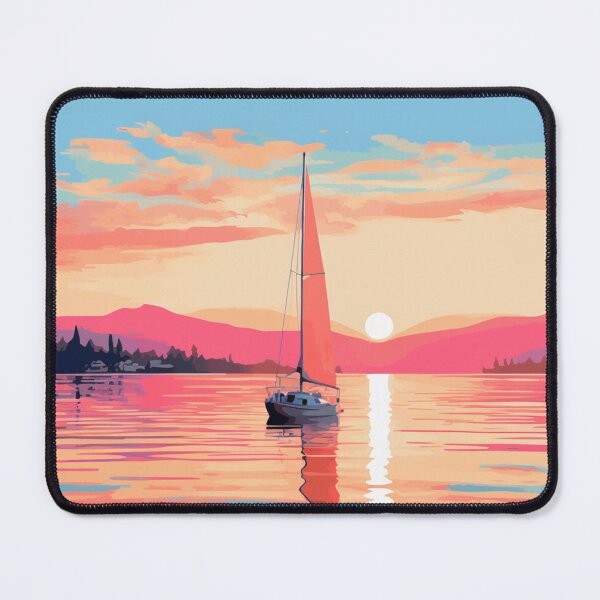Item preview, A Pop Art Travel Print of Lake Constance (Bodensee) - Germany designed and sold by StudioRedKoala.