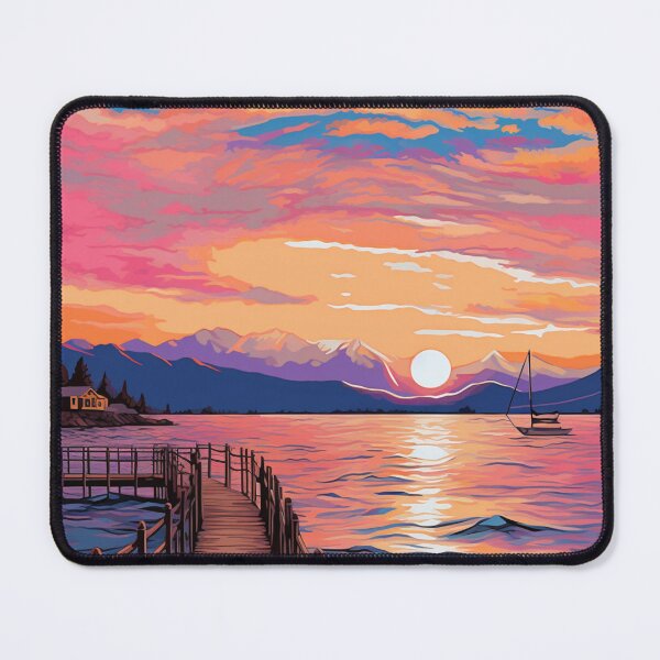 Item preview, A Pop Art Travel Print of Lake Constance (Bodensee) - Germany designed and sold by StudioRedKoala.