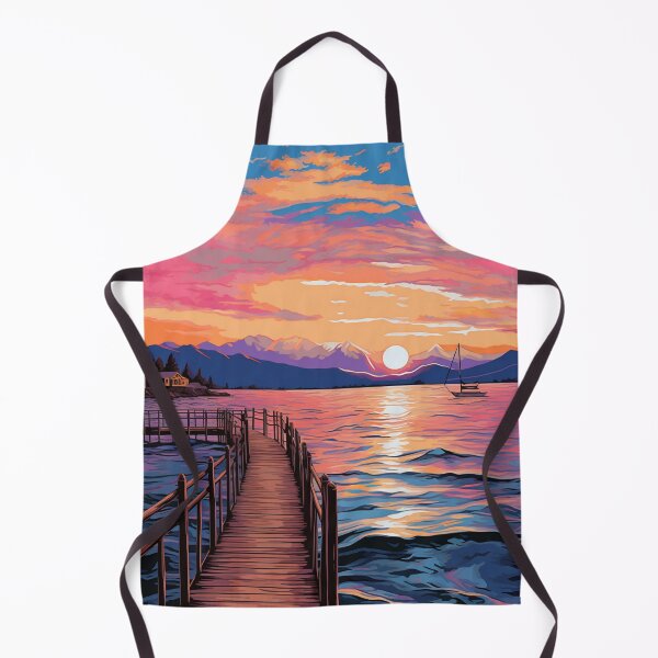 Item preview, A Pop Art Travel Print of Lake Constance (Bodensee) - Germany designed and sold by StudioRedKoala.